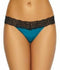 Maidenform Womens Lace Thong Sexy Must Have Size 7/L Teal Blue